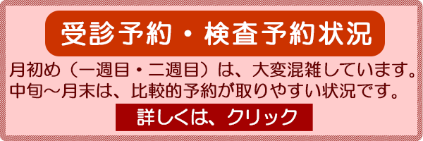 受診・検査の予約状況について